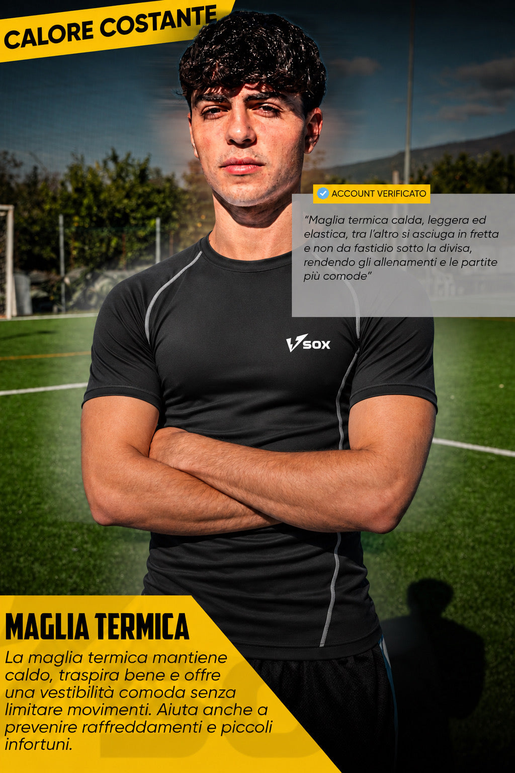 MAGLIA TERMICA MANICA CORTA NERA