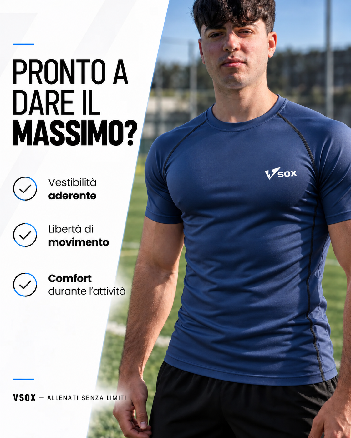 MAGLIA TERMICA MANICA CORTA BLU SCURO