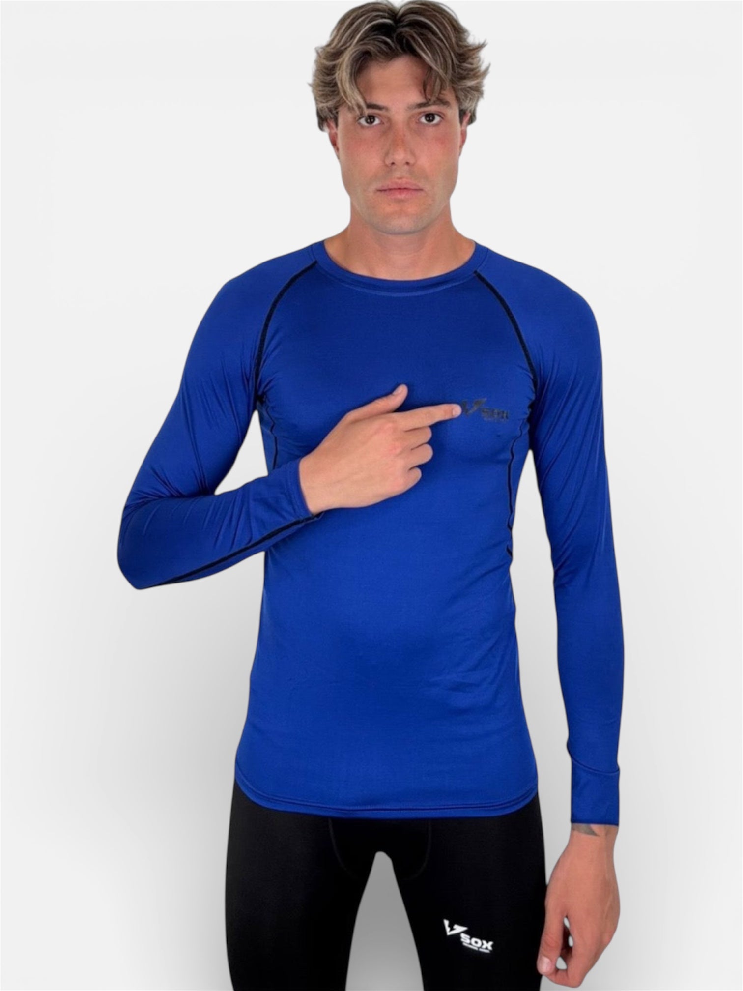 MAGLIA TERMICA MANICA LUNGA BLU CHIARO