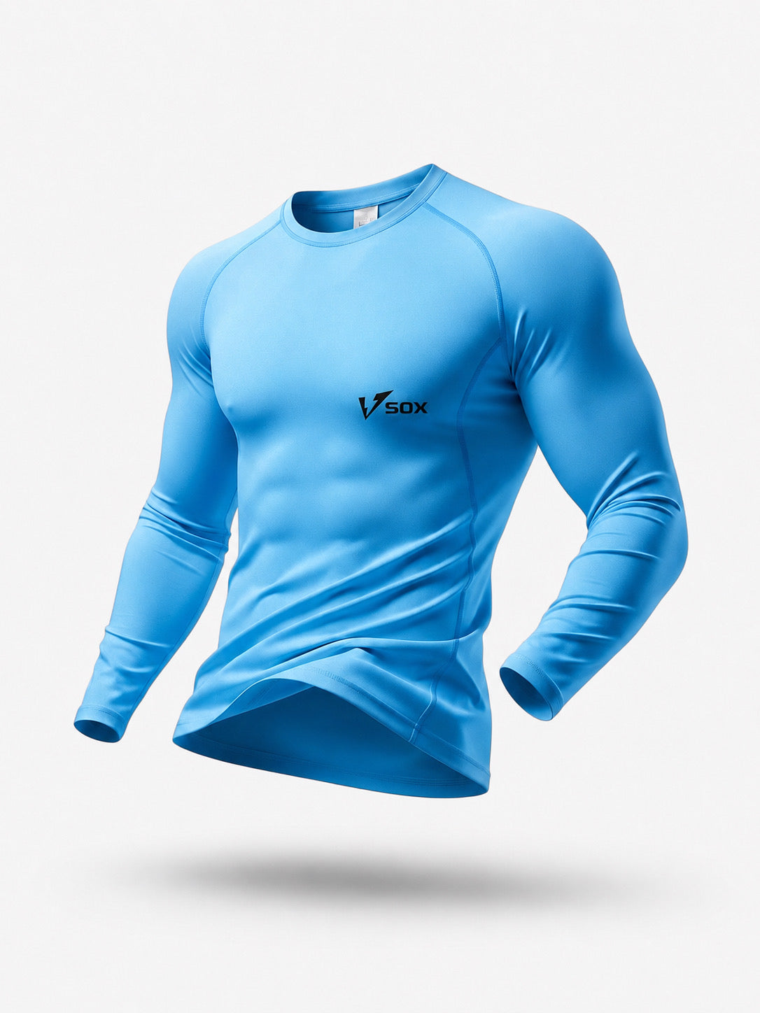 MAGLIA TERMICA MANICA LUNGA AZZURRA