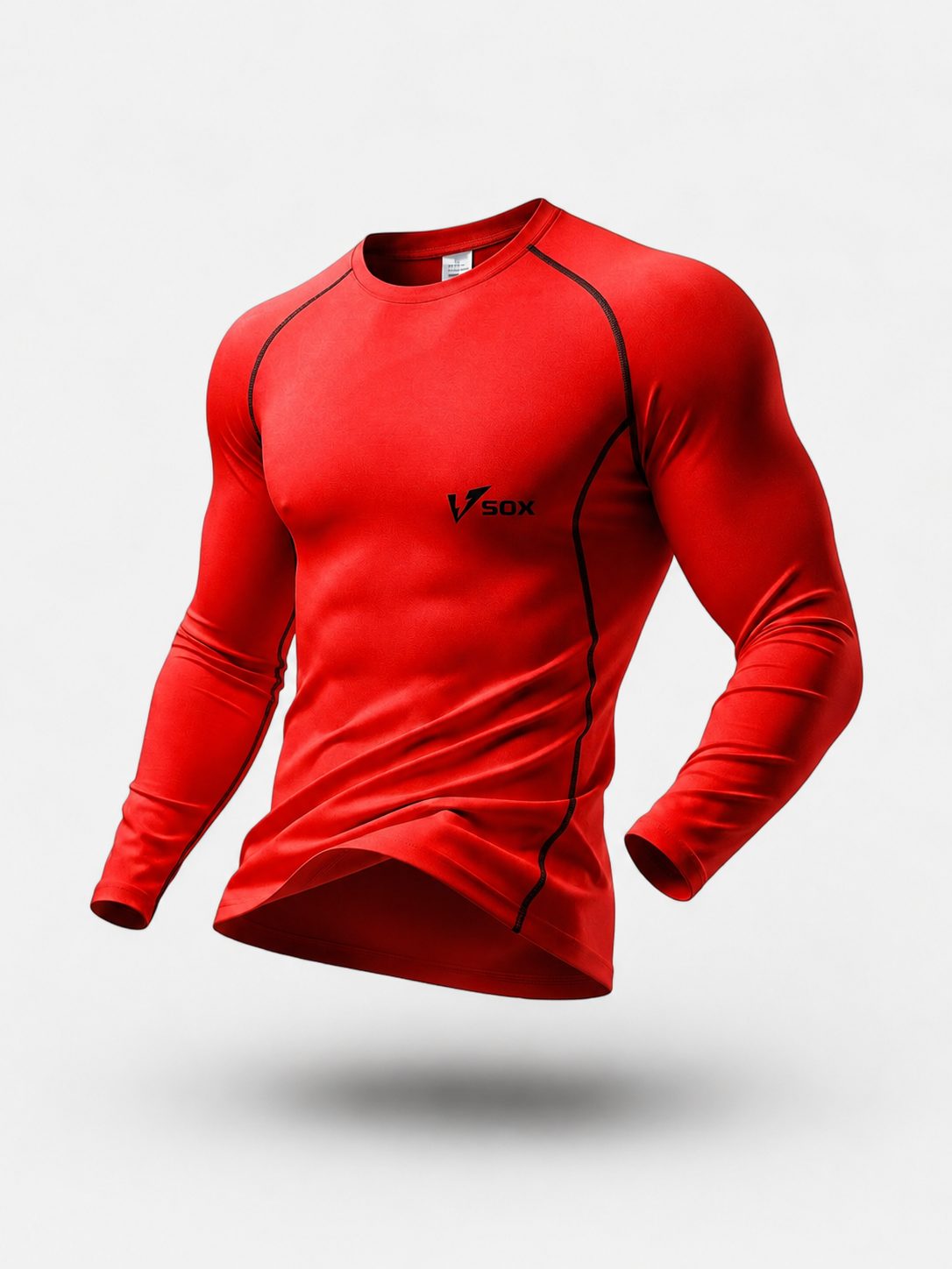 MAGLIA TERMICA MANICA LUNGA ROSSA