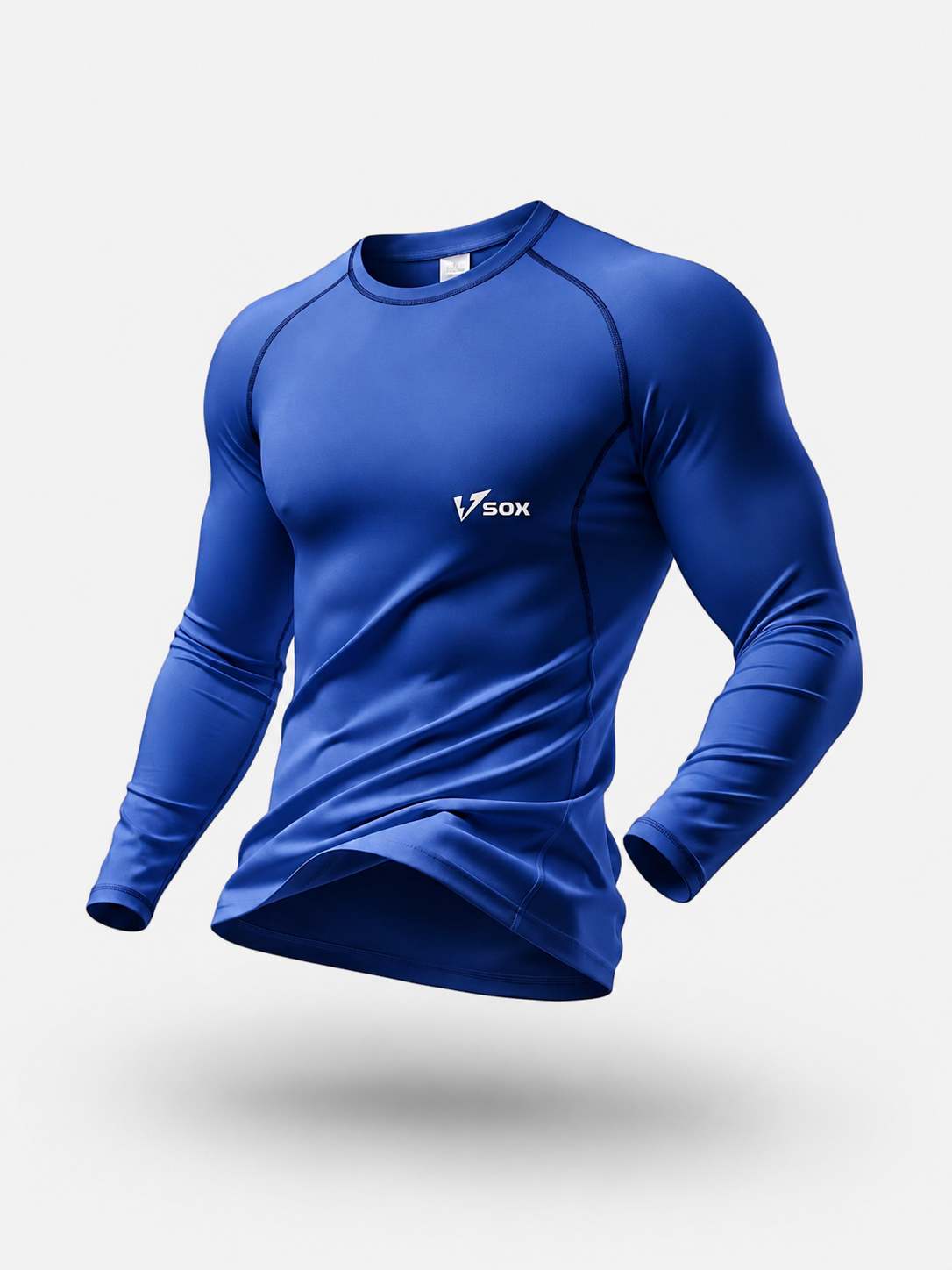LIGHT BLUE LONG SLEEVE THERMAL SHIRT