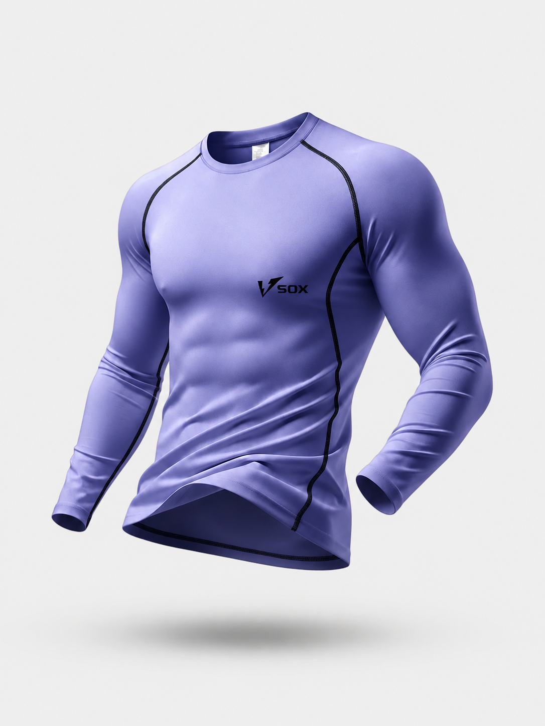PURPLE LONG SLEEVE THERMAL SHIRT