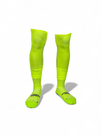 FLUORESCENT YELLOW TUBULAR SOCKS