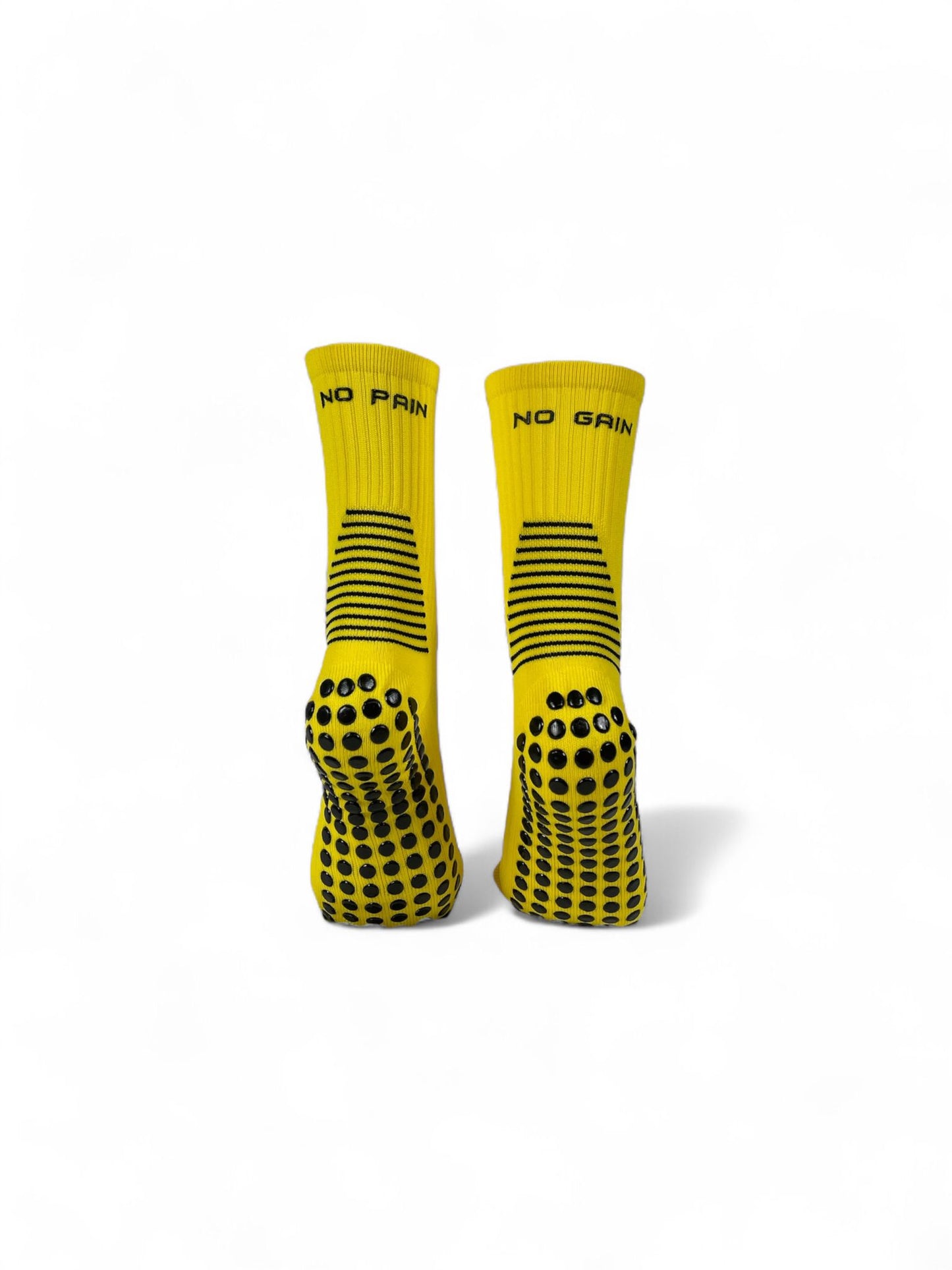 VSOX “NO PAIN NO GAIN” YELLOW GRIP SOCKS