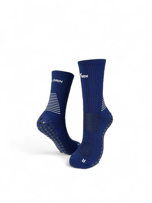 VSOX “NO PAIN NO GAIN” GRIP SOCKS DARK BLUE