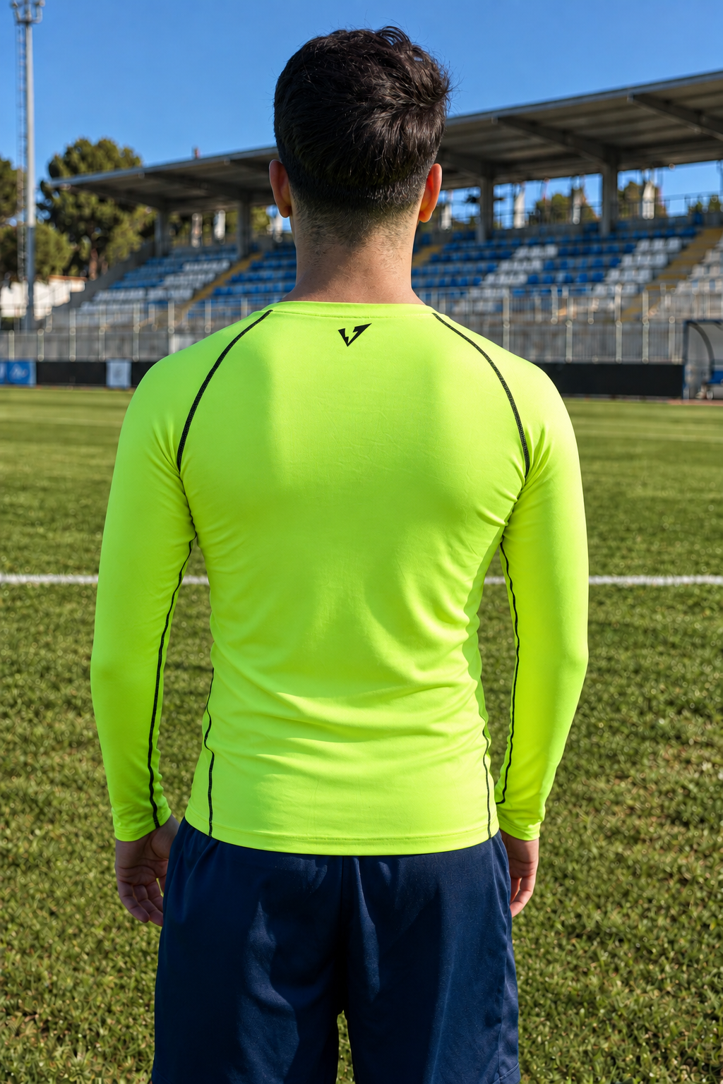 MAGLIA TERMICA MANICA LUNGA GIALLO FLUO