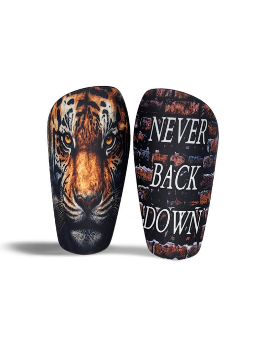 PRO SLIM XS ''NEVER BACK DOWN'' MODEL SHIN GUARDS