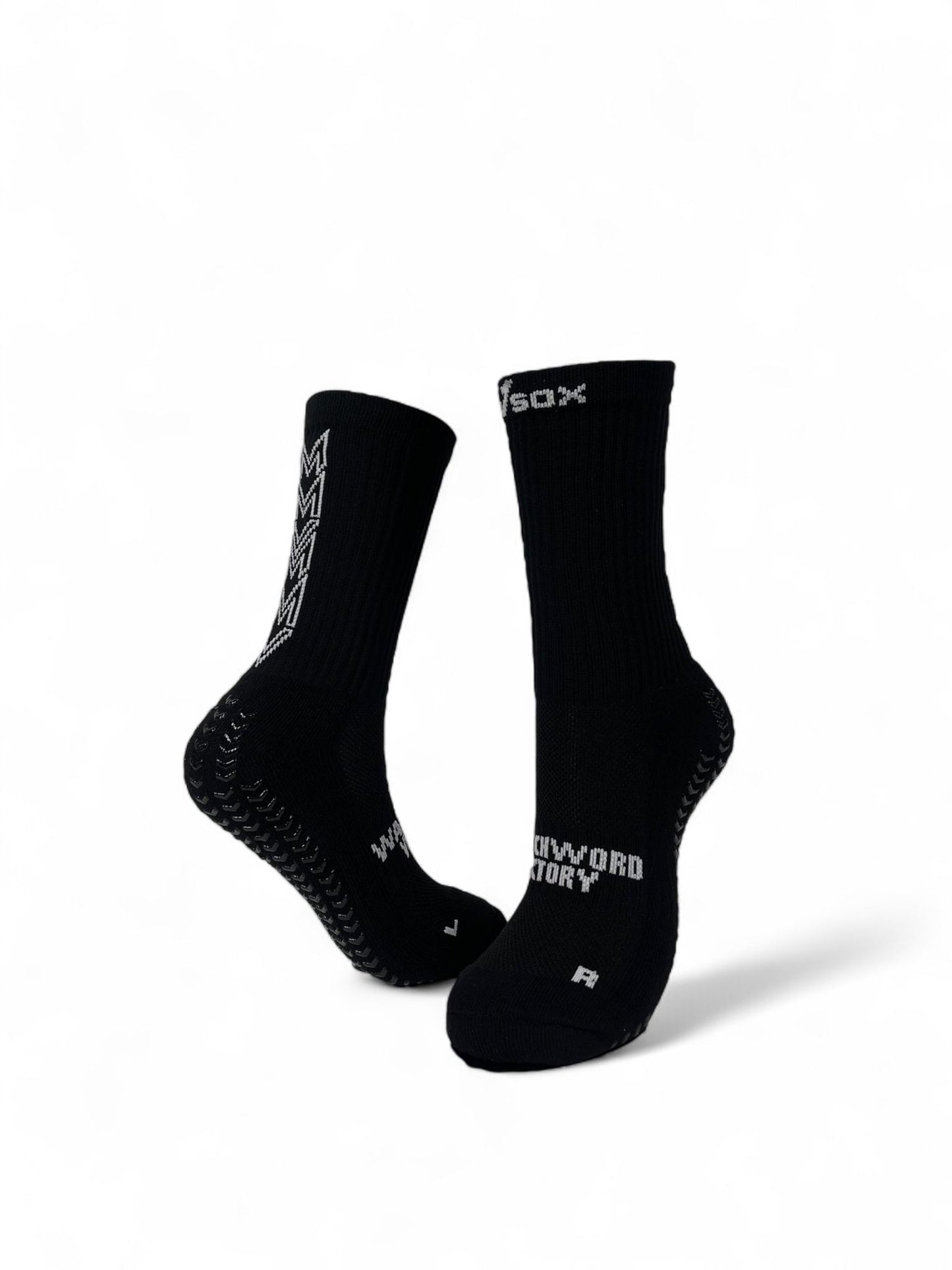 VSOX “VICTORY” GRIP SOCKS BLACK