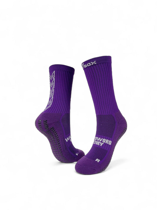 VSOX “VICTORY” PURPLE GRIP SOCKS