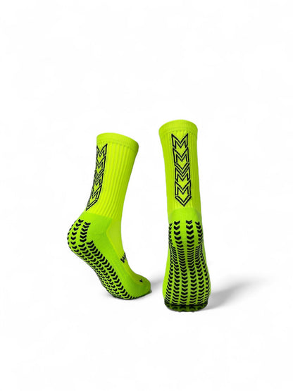 VSOX “VICTORY” FLUORESCENT YELLOW GRIP SOCKS