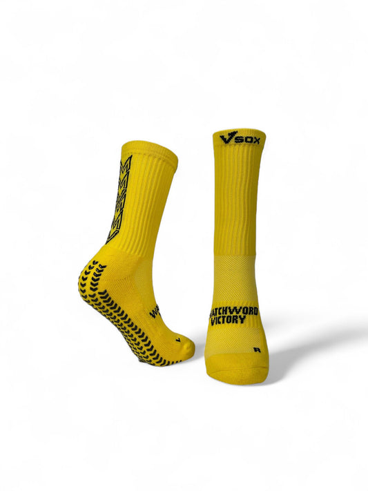 VSOX “VICTORY” YELLOW GRIP SOCKS