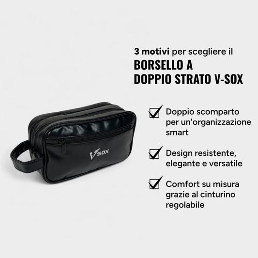 BORSELLO IN PELLE A DOPPIO STRATO