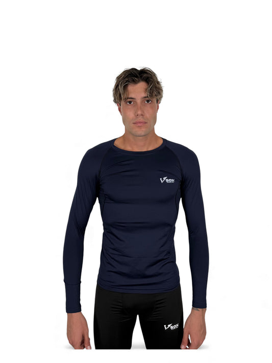 MAGLIA TERMICA MANICA LUNGA  BLU SCURO