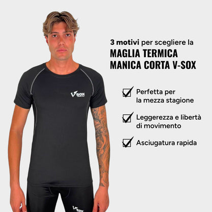MAGLIA TERMICA MANICA CORTA NERA