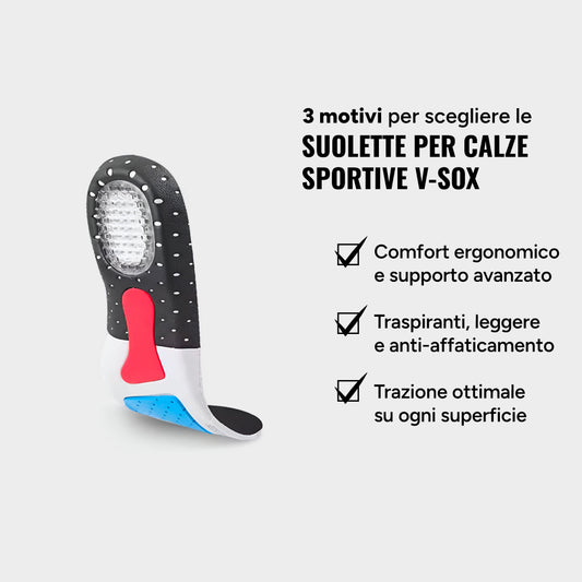 SUOLETTE PER SCARPE SPORTIVE
