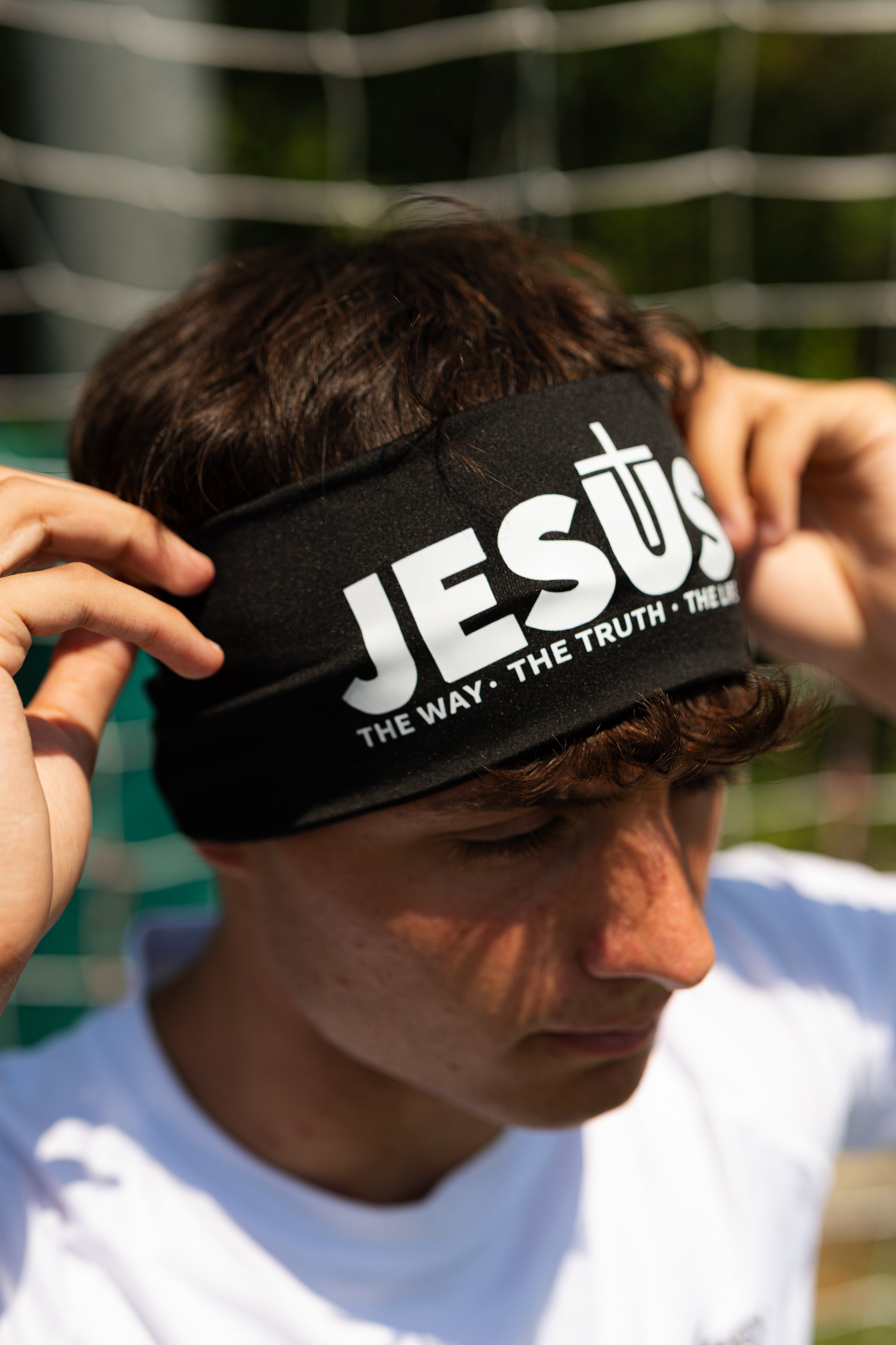 FASCIA PER CAPELLI MODELLO "JESUS"