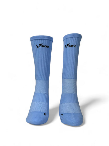 VSOX “NO PAIN NO GAIN” GRIP SOCKS BLUE