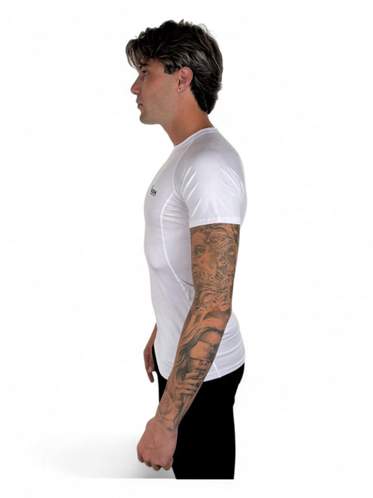 WHITE SHORT SLEEVE THERMAL SHIRT