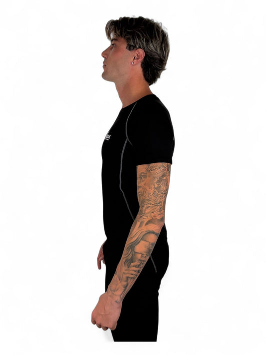 BLACK SHORT SLEEVE THERMAL SHIRT