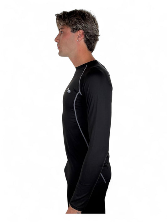 BLACK LONG SLEEVE THERMAL SHIRT