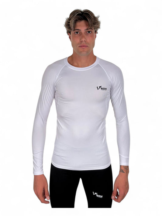 WHITE LONG SLEEVE THERMAL SHIRT