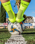 CALZE GRIP VSOX “ NO PAIN NO GAIN” GIALLE FLUO