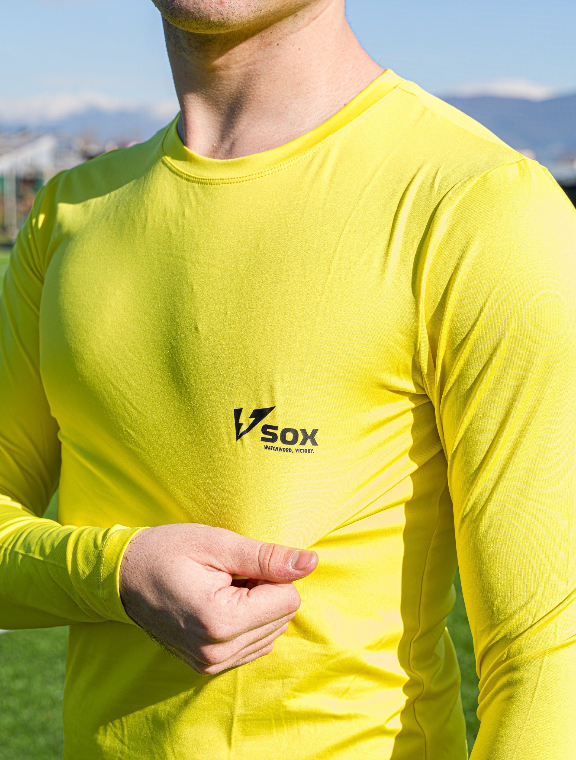 MAGLIA TERMICA MANICA LUNGA GIALLA