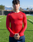 MAGLIA TERMICA MANICA LUNGA ROSSA