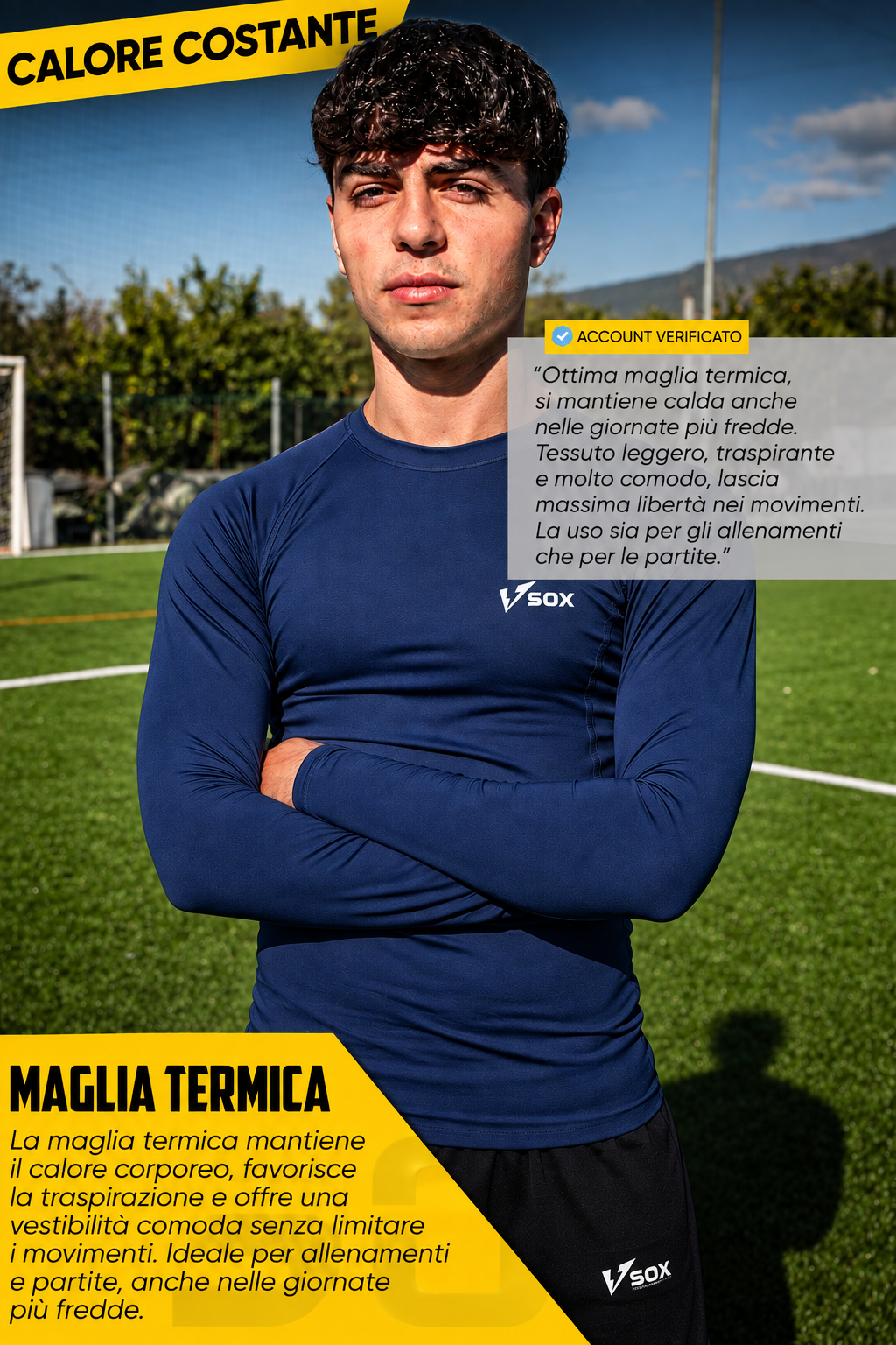 MAGLIA TERMICA MANICA LUNGA  BLU SCURO