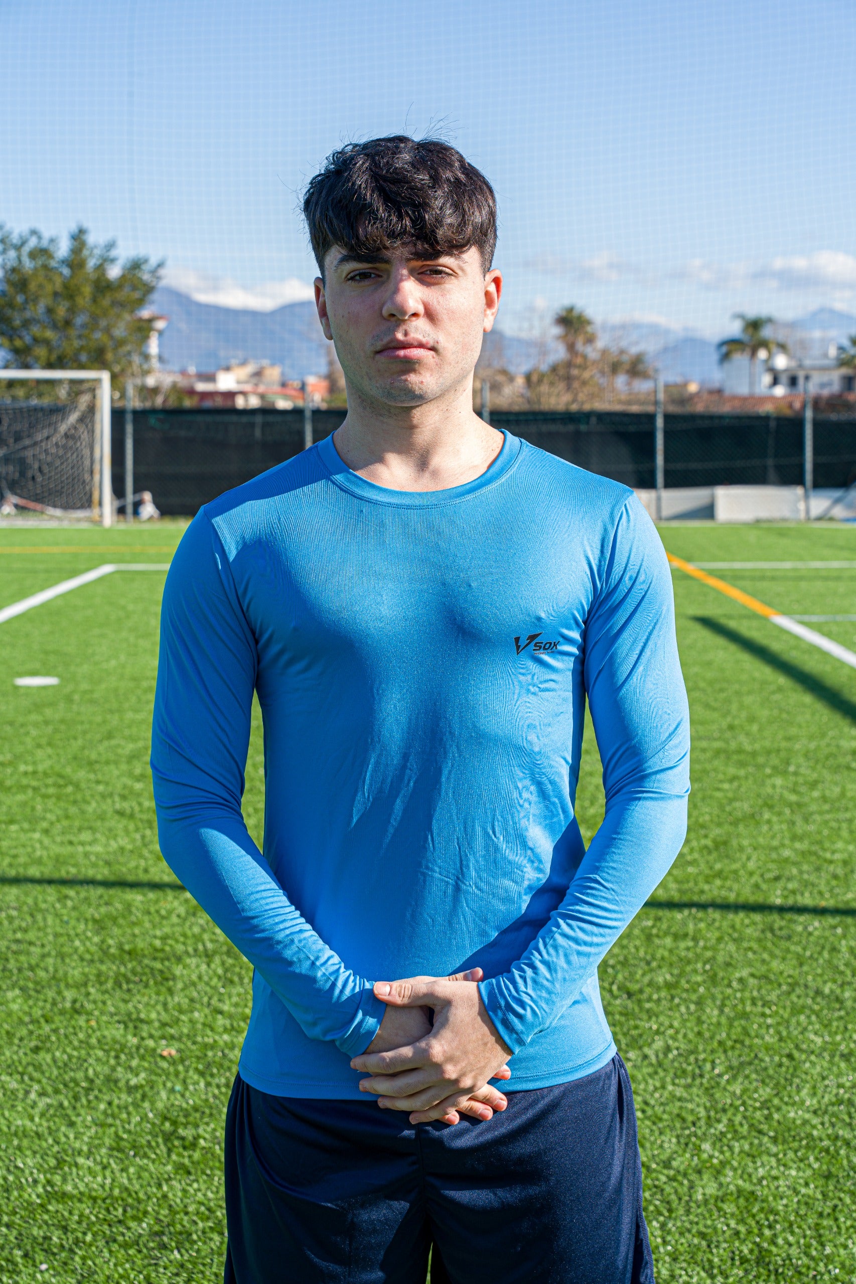 MAGLIA TERMICA MANICA LUNGA AZZURRA