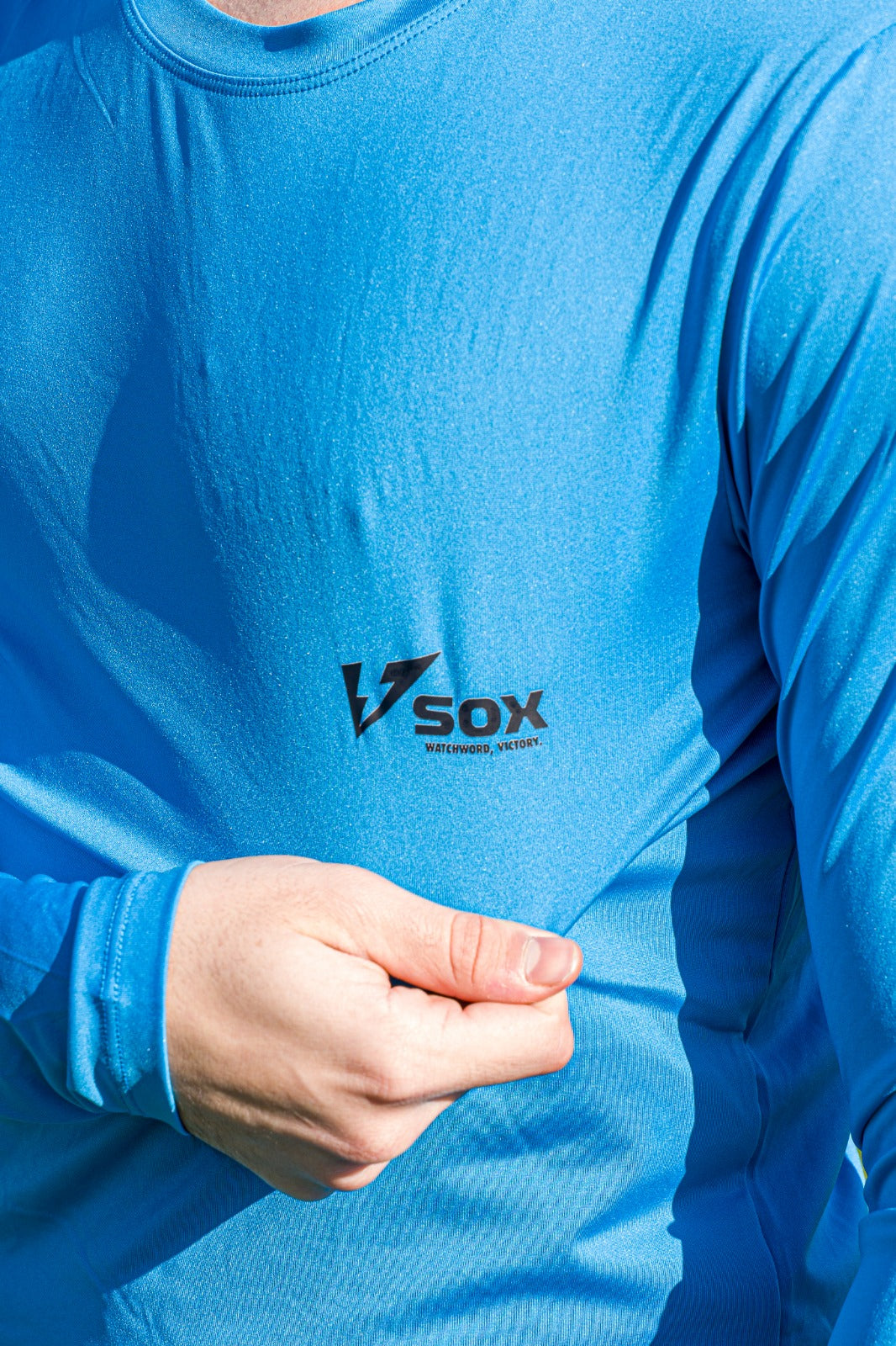 MAGLIA TERMICA MANICA LUNGA AZZURRA