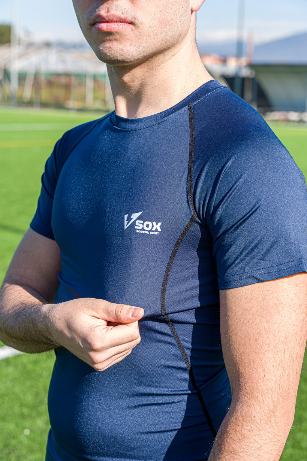 MAGLIA TERMICA MANICA CORTA BLU SCURO