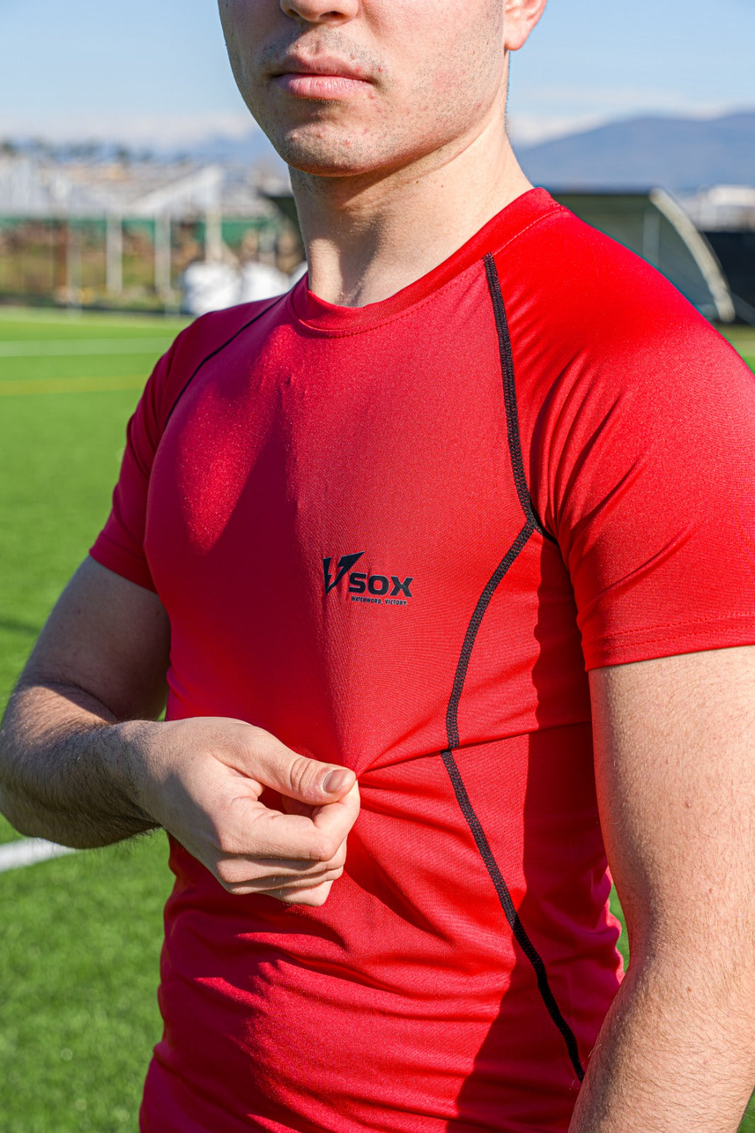 MAGLIA TERMICA MANICA CORTA ROSSA