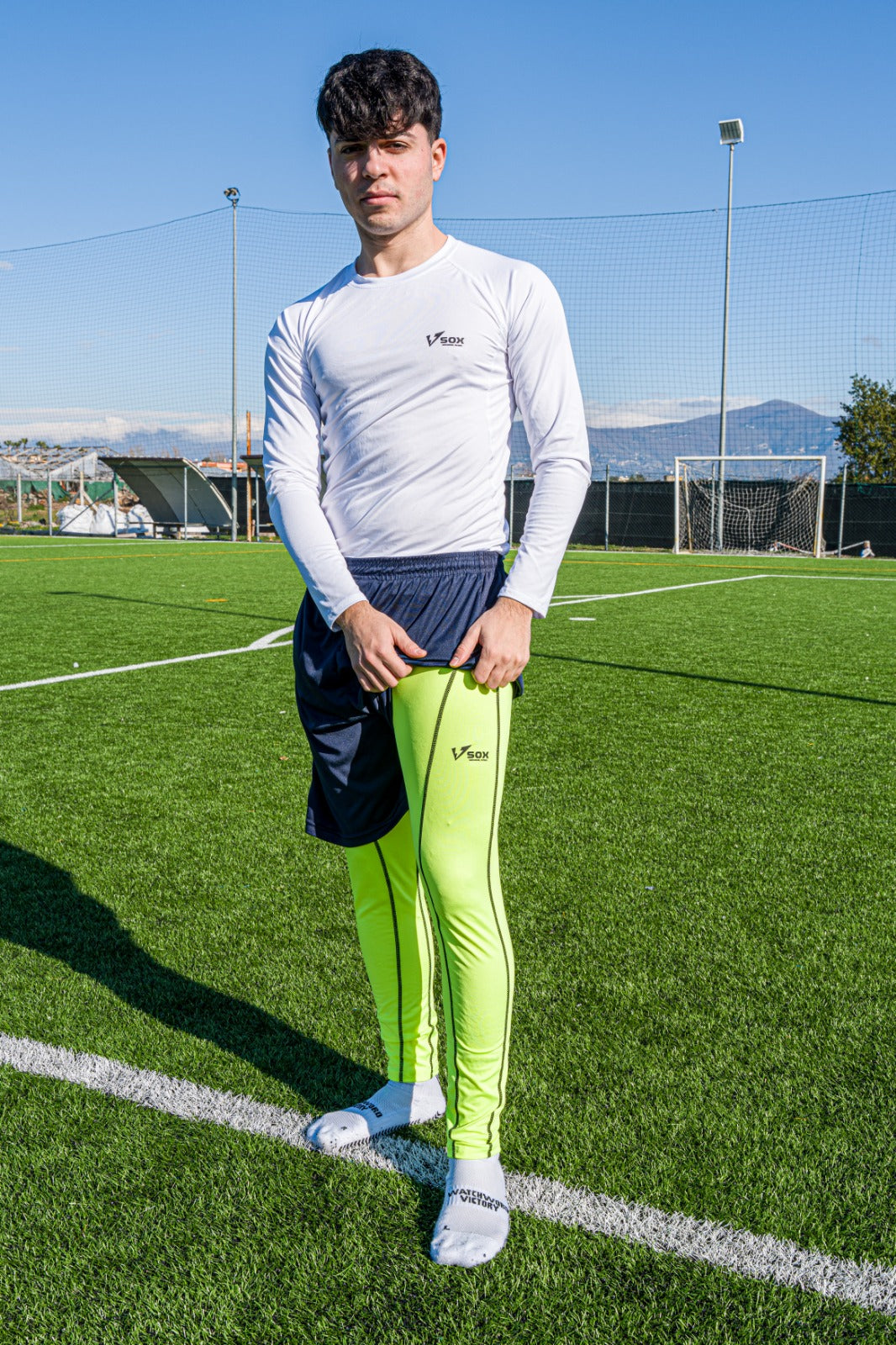 CALZAMAGLIA LUNGA GIALLA FLUO