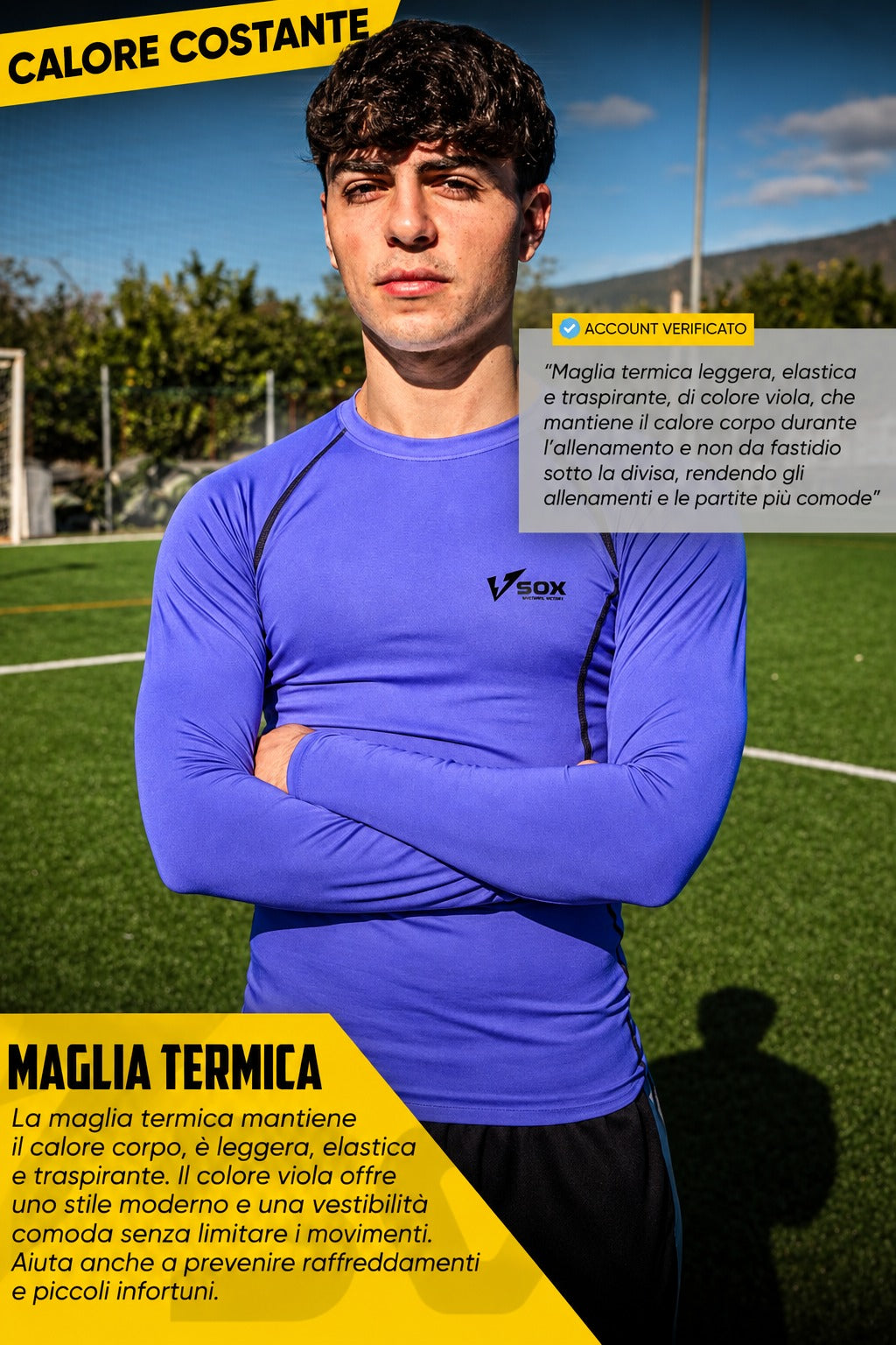 MAGLIA TERMICA MANICA LUNGA VIOLA