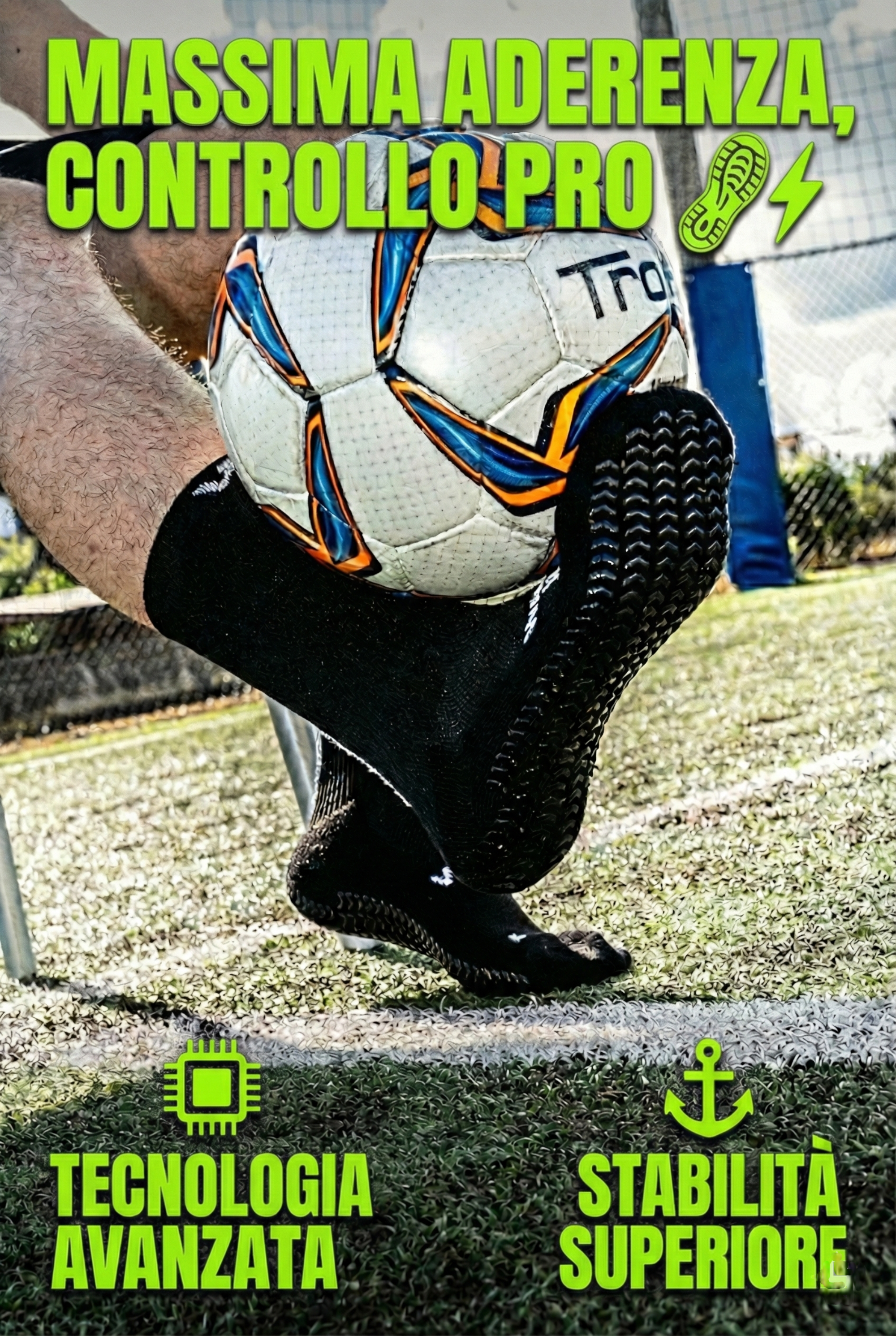 CALZE GRIP VSOX “VICTORY” NERE