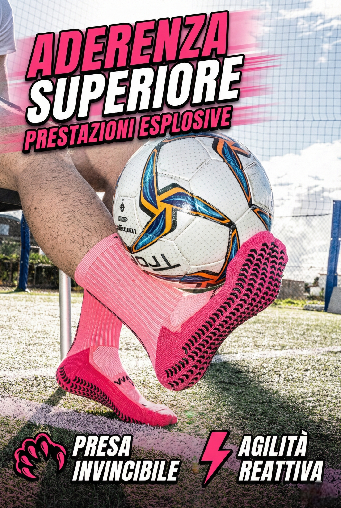 CALZE GRIP VSOX “VICTORY” ROSA