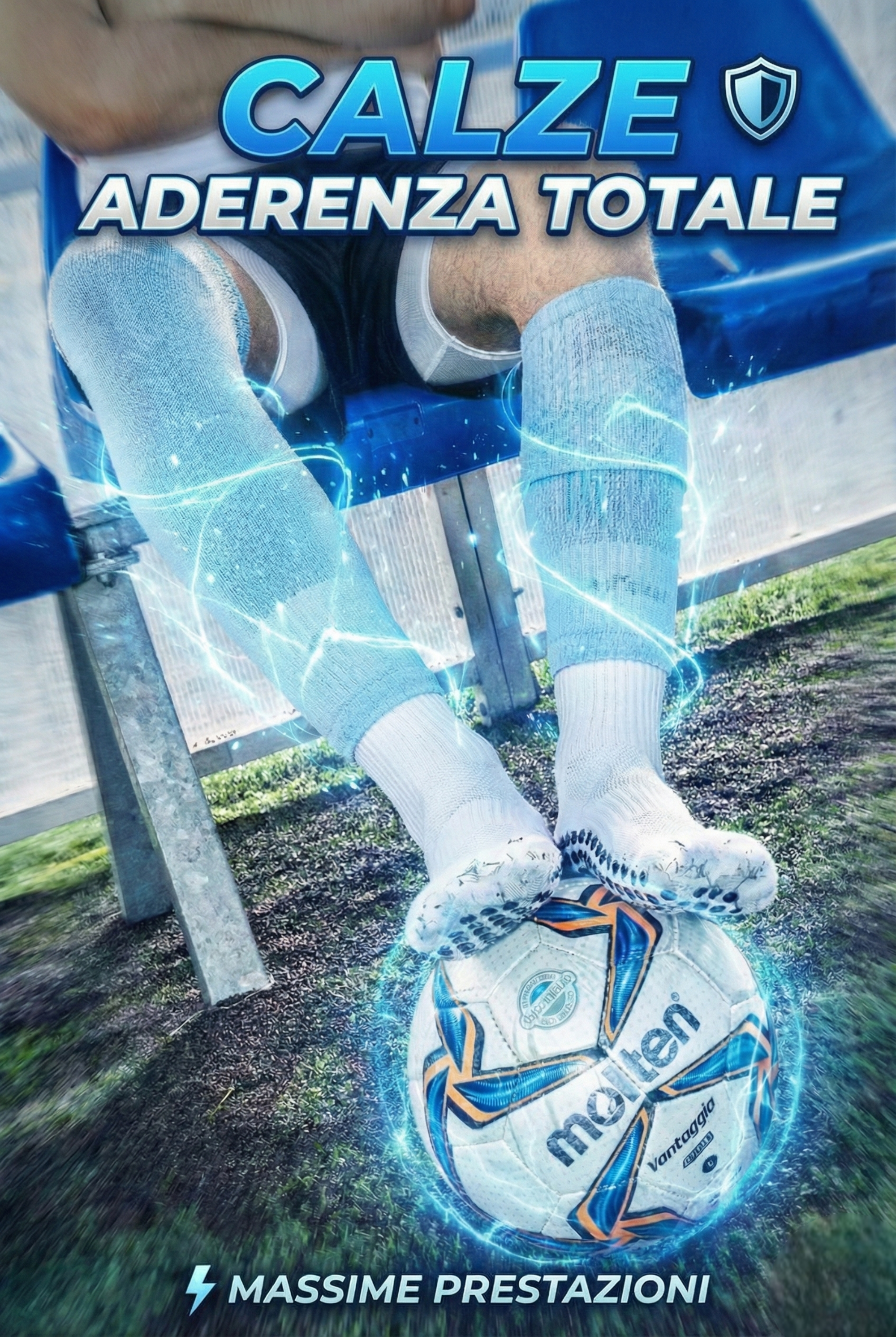 CALZE TUBOLARI AZZURRE