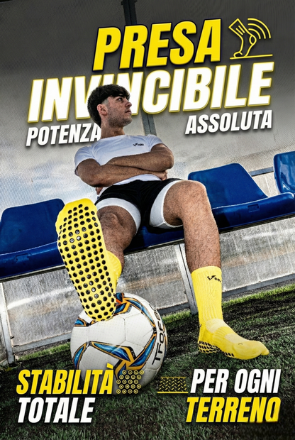 CALZE GRIP VSOX“ NO PAIN NO GAIN” GIALLE