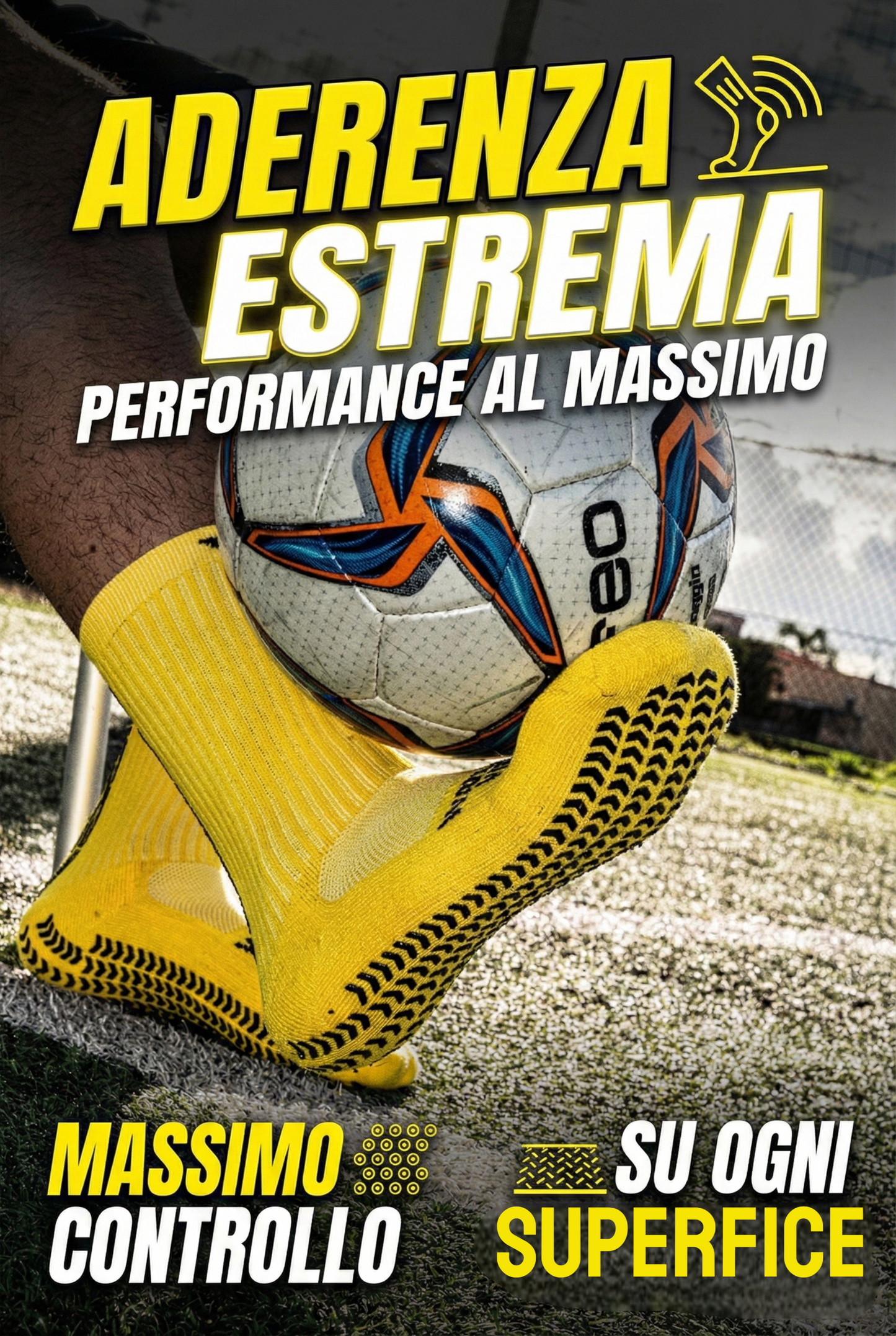 CALZE GRIP VSOX “VICTORY” GIALLE