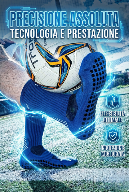 CALZE GRIP VSOX “ NO PAIN NO GAIN” BLU CHIARO