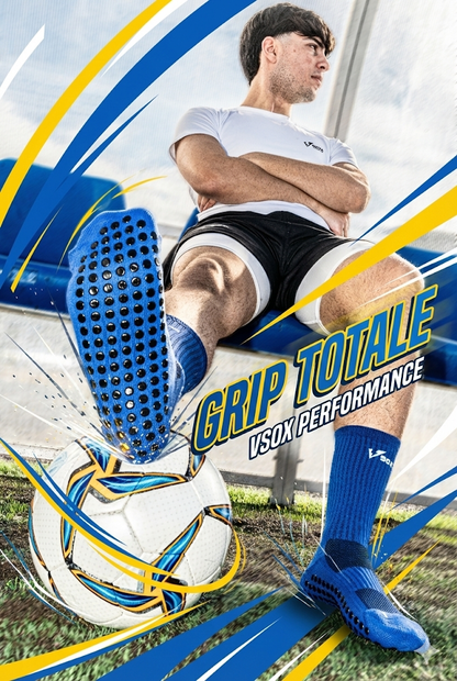 CALZE GRIP VSOX “ NO PAIN NO GAIN” BLU CHIARO