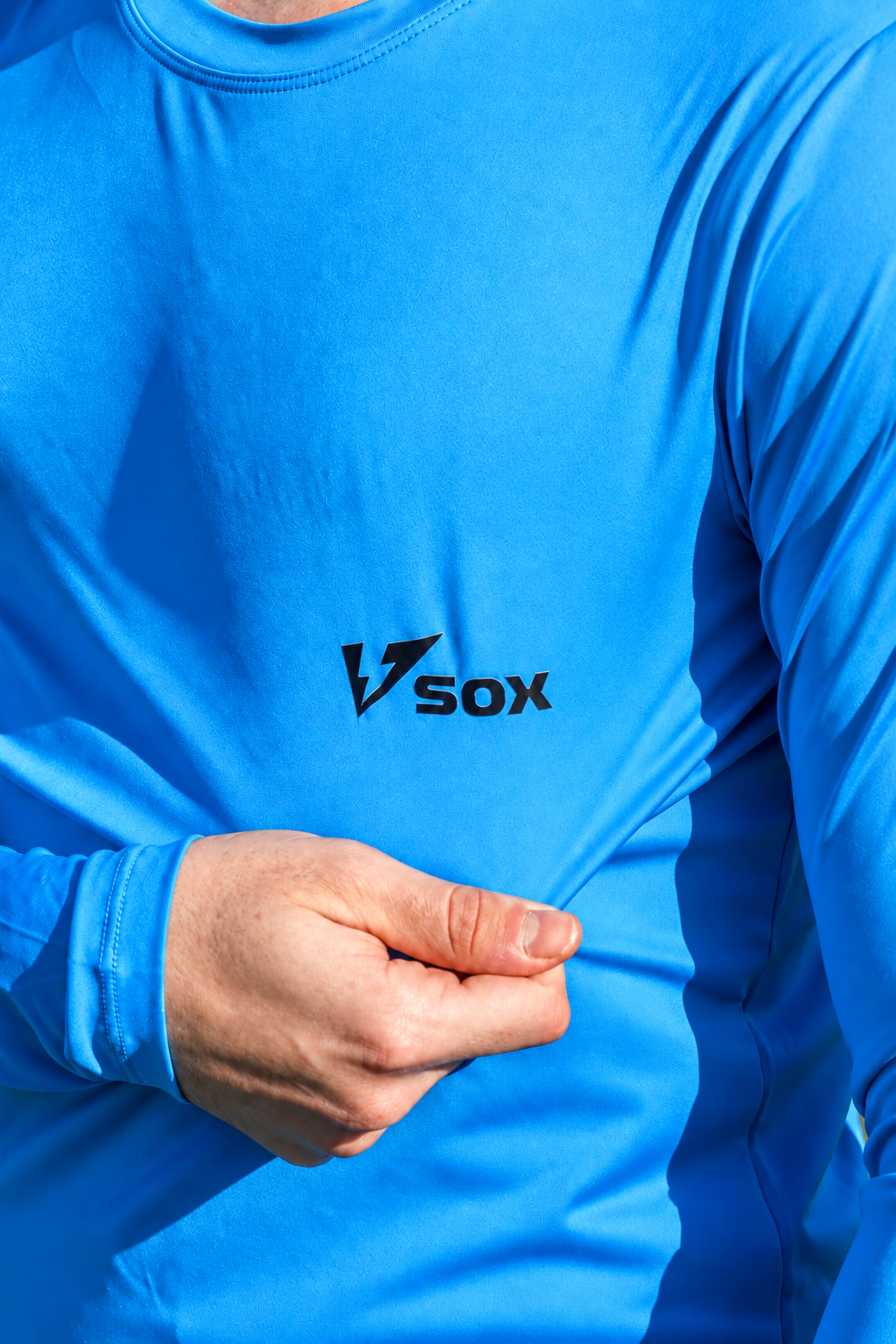 MAGLIA TERMICA MANICA LUNGA AZZURRA