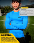 MAGLIA TERMICA MANICA LUNGA AZZURRA