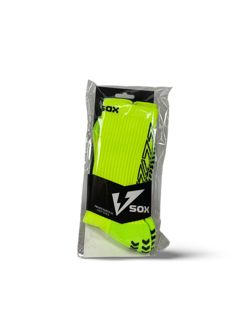 VSOX “VICTORY” FLUORESCENT YELLOW GRIP SOCKS