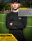 MAGLIA TERMICA MANICA LUNGA NERA